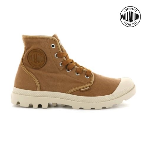 Bottes Palladium Pampa Hi Homme Marron | FR KNR723U